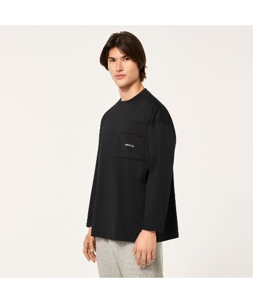 OAKLEY(オークリー)の「オークリー FGL SCRATCH LS TEE 3.7 /ロングTシャツ/ロンT/OUTDOOR アウトドア/OAKLEY(Tシャツ/カットソー・メンズ・ブラック・S/M/XL/L)」の9枚目の写真
