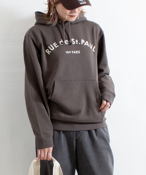 ALL ORDINARIES（オールオーディナリーズ）の「Rue de St.PAUL プルパーカー（パーカー・レディース・チャコールグレー/ネイビー・M/L）」の10枚目の写真