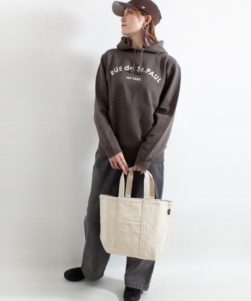 ALL ORDINARIES（オールオーディナリーズ）の「Rue de St.PAUL プルパーカー（パーカー・レディース・チャコールグレー/ネイビー・M/L）」の7枚目の写真