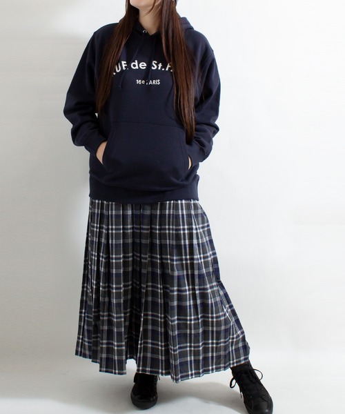 ALL ORDINARIES（オールオーディナリーズ）の「Rue de St.PAUL プルパーカー（パーカー・レディース・チャコールグレー/ネイビー・M/L）」の14枚目の写真