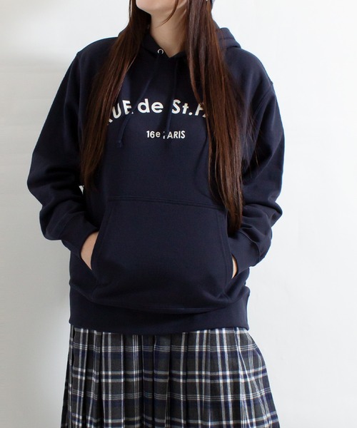 ALL ORDINARIES（オールオーディナリーズ）の「Rue de St.PAUL プルパーカー（パーカー・レディース・チャコールグレー/ネイビー・M/L）」の13枚目の写真