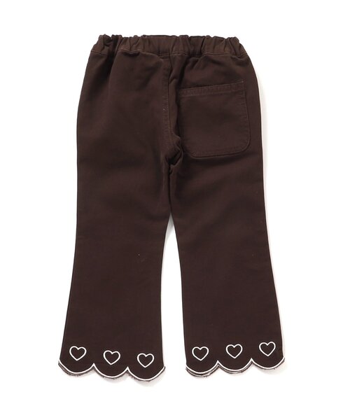 apres les cours（アプレレクール）の「【WEB限定】裏起毛スカラップハート刺繍パンツ（その他パンツ・キッズ・アイボリー/インディゴブルー/ブラウン・100/90/120/130/140/110/80）」の17枚目の写真