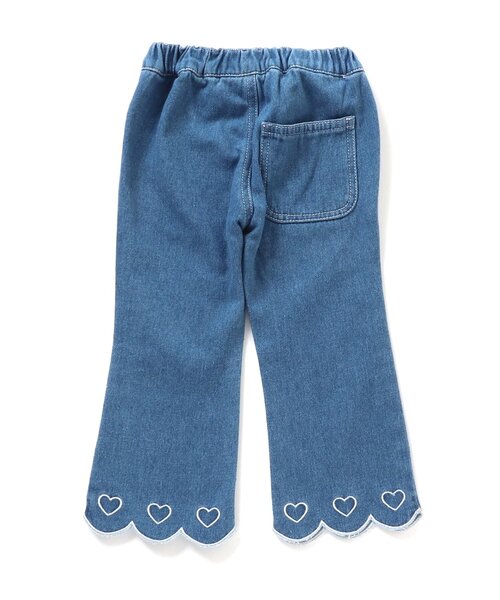 apres les cours（アプレレクール）の「【WEB限定】裏起毛スカラップハート刺繍パンツ（その他パンツ・キッズ・アイボリー/インディゴブルー/ブラウン・100/90/120/130/140/110/80）」の18枚目の写真