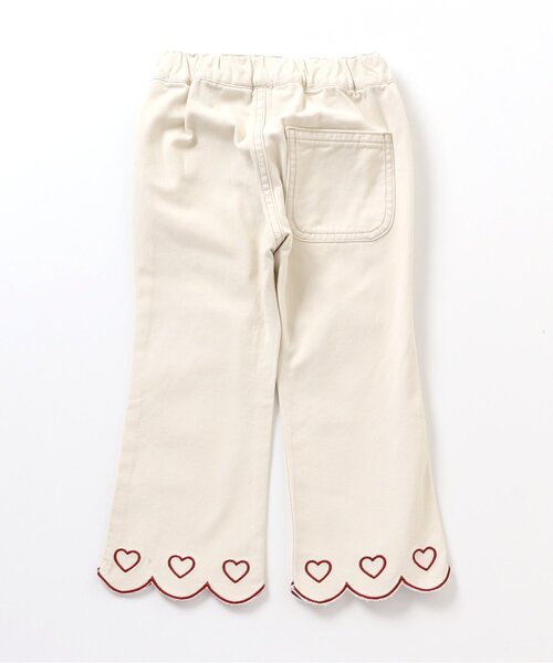 apres les cours（アプレレクール）の「【WEB限定】裏起毛スカラップハート刺繍パンツ（その他パンツ・キッズ・アイボリー/インディゴブルー/ブラウン・100/90/120/130/140/110/80）」の19枚目の写真