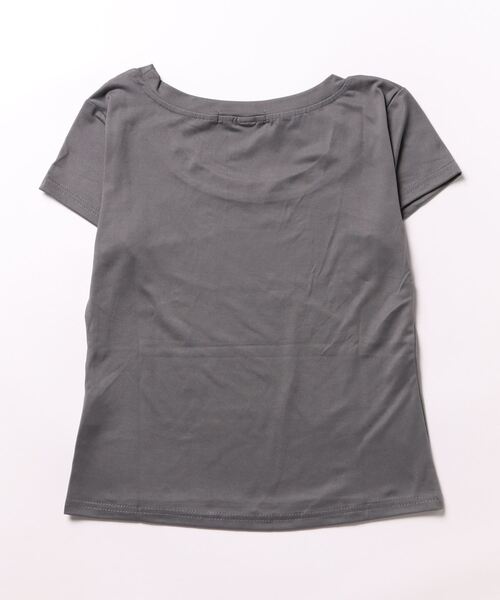 NO WAY（ノーウェイ）の「【Bz】 [IZU] ショート丈クルーネック（Tシャツ/カットソー・レディース・グレー/ブラック/カーキ/ホワイト・FREE）」の8枚目の写真