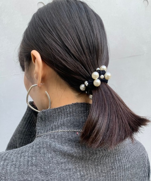 E&C closet…（イーアンドシークローゼット）の「【使用不可！！】ランダムパールヘアゴム（2点セット）（ヘアゴム・レディース・ブラック・FREE）」の21枚目の写真