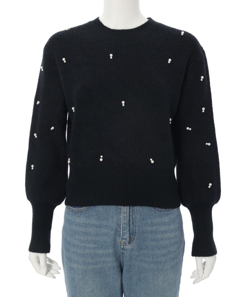 fifth(フィフス)の「ランダムパールニットプルオーバー(ニット/セーター・レディース・ベージュ/ホワイト/ブラック・M)」の18枚目の写真