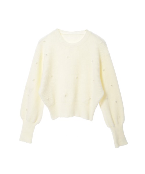 fifth(フィフス)の「ランダムパールニットプルオーバー(ニット/セーター・レディース・ベージュ/ホワイト/ブラック・M)」の20枚目の写真