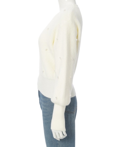 fifth(フィフス)の「ランダムパールニットプルオーバー(ニット/セーター・レディース・ベージュ/ホワイト/ブラック・M)」の22枚目の写真