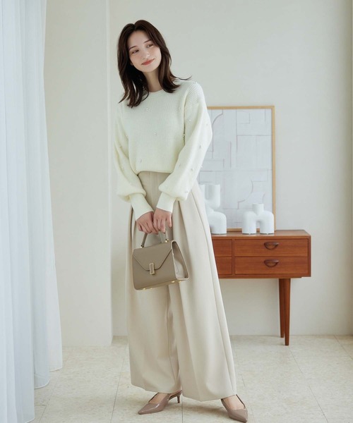 fifth(フィフス)の「ランダムパールニットプルオーバー(ニット/セーター・レディース・ベージュ/ホワイト/ブラック・M)」の15枚目の写真