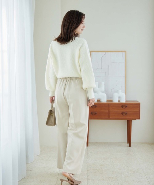 fifth(フィフス)の「ランダムパールニットプルオーバー(ニット/セーター・レディース・ベージュ/ホワイト/ブラック・M)」の16枚目の写真