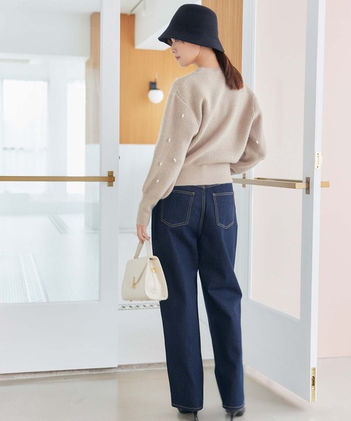 fifth(フィフス)の「ランダムパールニットプルオーバー(ニット/セーター・レディース・ベージュ/ホワイト/ブラック・M)」の8枚目の写真