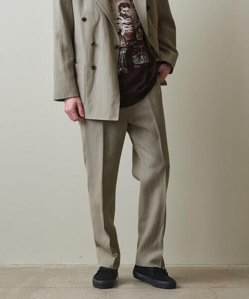Steven Alan W/LI ノープリーツ トラウザーズ Steven Alan（スティーブンアラン）の「＜Steven Alan＞ W/LI