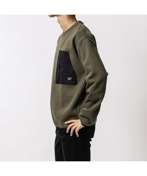 Reebok(リーボック)の「アドベンチャー フリース スウェット / CL ADVENTURE FLEECE SWEAT(スウェット・メンズ・アーミー・LARGE/MEDIUM/SMALL/XX-LARGE/X-LARGE/X-SMALL)」の2枚目の写真