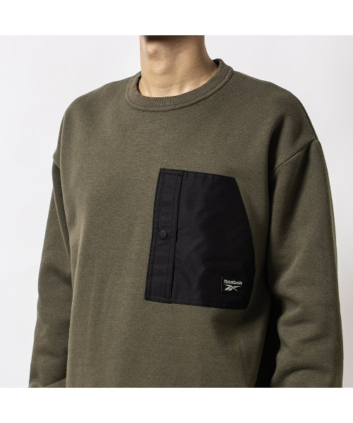 Reebok(リーボック)の「アドベンチャー フリース スウェット / CL ADVENTURE FLEECE SWEAT(スウェット・メンズ・アーミー・LARGE/MEDIUM/SMALL/XX-LARGE/X-LARGE/X-SMALL)」の4枚目の写真