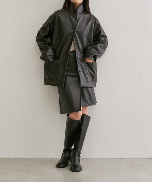 Lui's(ルイス)の「レザーカーコート(カバーオール・レディース・ブラック・FREE)」の13枚目の写真