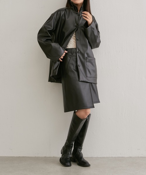 Lui's(ルイス)の「レザーカーコート(カバーオール・レディース・ブラック・FREE)」の14枚目の写真