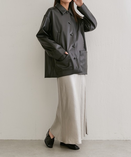 Lui's(ルイス)の「レザーカーコート(カバーオール・レディース・ブラック・FREE)」の21枚目の写真