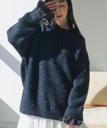 Libra Cue | ラメフェザーヤーンボリュームニット(ニット/セーター)