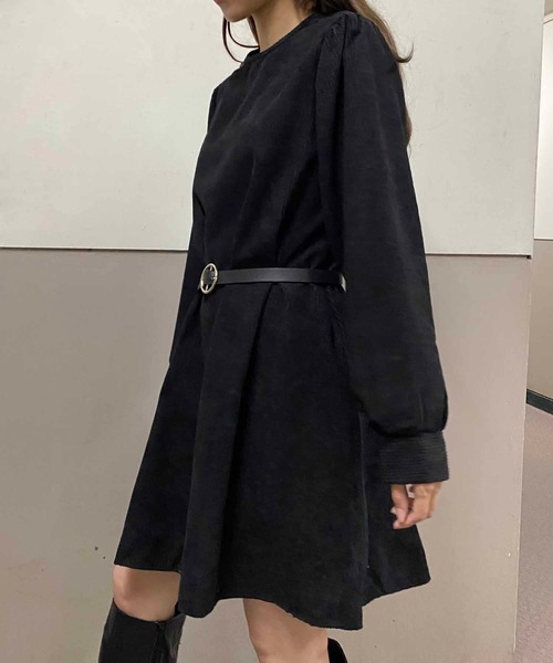 NANEA(ナネア)の「フレアシルエットコーデュロイワンピース(ワンピース・レディース・グレー/ブラック/ブラウン・MEDIUM/SMALL)」の20枚目の写真