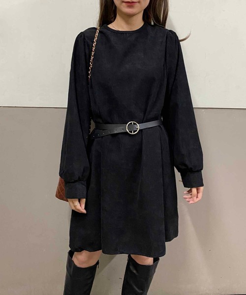 NANEA(ナネア)の「フレアシルエットコーデュロイワンピース(ワンピース・レディース・グレー/ブラック/ブラウン・MEDIUM/SMALL)」の22枚目の写真