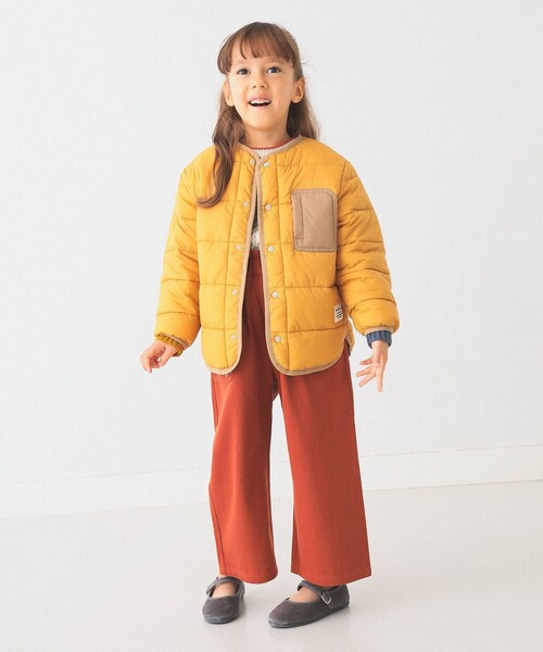 BEAMS mini（ビームスミニ）の「機能綿 ノーカラー ブルゾン 2024FW（90～150cm）（ブルゾン・キッズ・ロイヤルブルー/オレンジ系その他3・90/100/110/120/130/140/150）」の7枚目の写真
