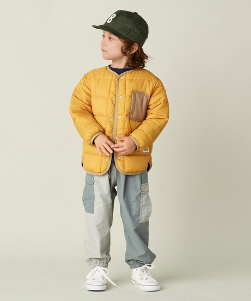 BEAMS mini（ビームスミニ）の「機能綿 ノーカラー ブルゾン 2024FW（90～150cm）（ブルゾン・キッズ・ロイヤルブルー/オレンジ系その他3・90/100/110/120/130/140/150）」の8枚目の写真