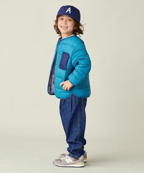 BEAMS mini（ビームスミニ）の「機能綿 ノーカラー ブルゾン 2024FW（90～150cm）（ブルゾン・キッズ・ロイヤルブルー/オレンジ系その他3・90/100/110/120/130/140/150）」の12枚目の写真