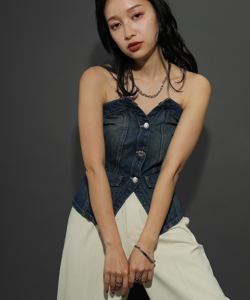 voov（ブーブ）の「【金属アレルギー対応】チェーン プレート ブレスレット サージカルステンレス（ブレスレット・レディース・シルバー/ゴールド・フリー）」の8枚目の写真