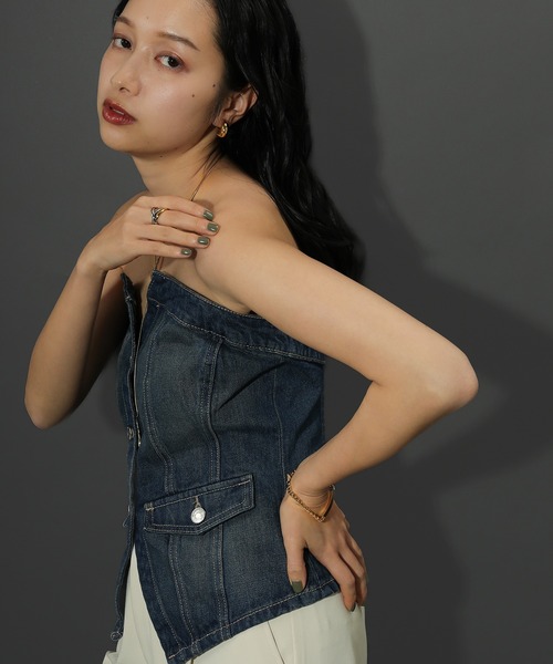 voov（ブーブ）の「【金属アレルギー対応】チェーン プレート ブレスレット サージカルステンレス（ブレスレット・レディース・シルバー/ゴールド・フリー）」の5枚目の写真