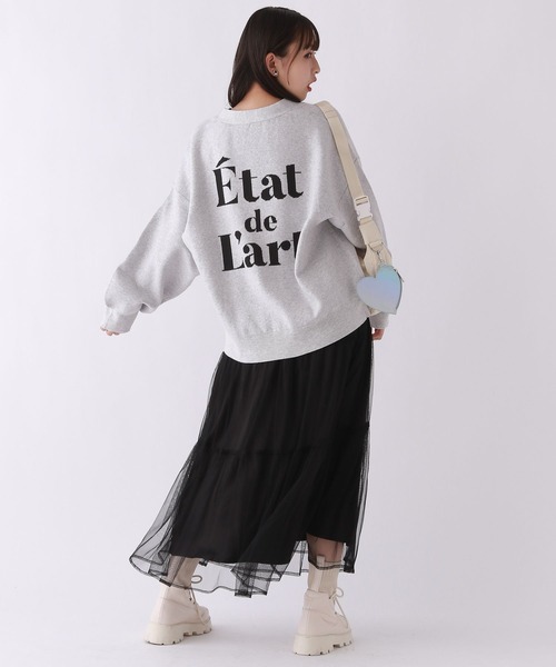 repipi armario(レピピ アルマリオ)の「BACKロゴルーズカーディガン(カーディガン/ボレロ・キッズ・グレー/アイボリー/ブラック・SMALL/MEDIUM/LARGE)」の9枚目の写真