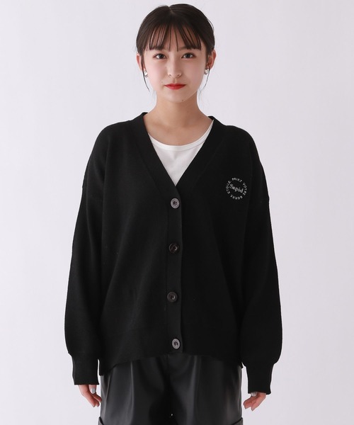 repipi armario(レピピ アルマリオ)の「BACKロゴルーズカーディガン(カーディガン/ボレロ・キッズ・グレー/アイボリー/ブラック・SMALL/MEDIUM/LARGE)」の10枚目の写真