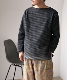 fennica | fennica / 墨染め basque shirt バスクシャツ(Tシャツ/カットソー)