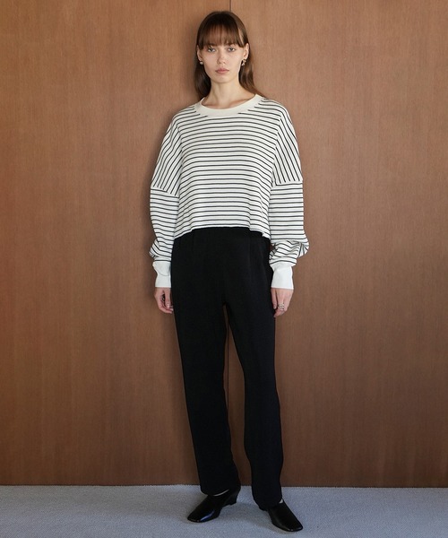 セール】THERMAL CROPPED TOPS（Tシャツ/カットソー）｜CLANE（クラネ 