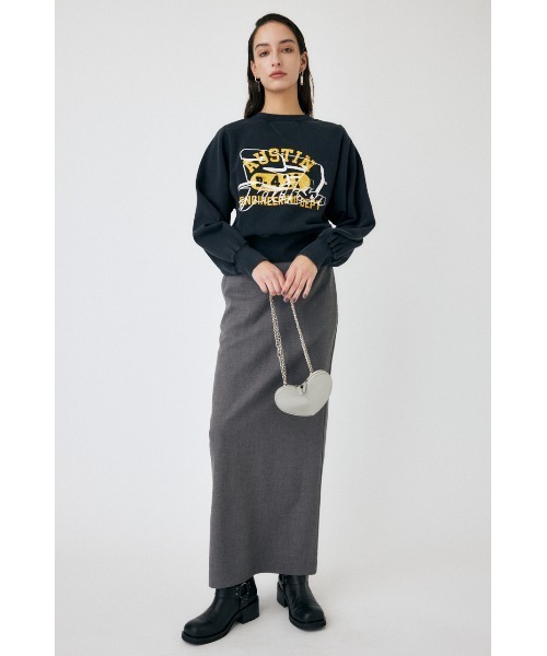 MOUSSY（マウジー）の「AUSTIN GOOD OLD プルオーバー（スウェット・レディース・レッド/ライトブラック/杢グレー・FREE）」の6枚目の写真