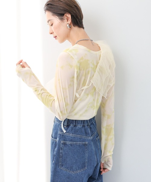 LEPSIM（レプシィム）の「2WAYシアーベロアプルオーバー　102008（Tシャツ/カットソー・レディース・ライトグリーン/ネイビー/アイボリー・FREE）」の8枚目の写真