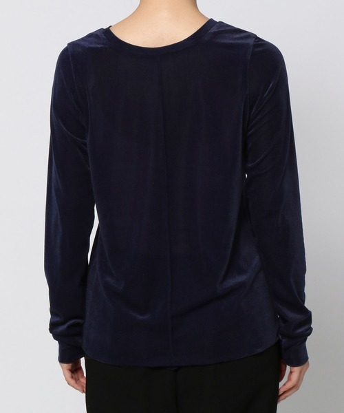 LEPSIM（レプシィム）の「2WAYシアーベロアプルオーバー　102008（Tシャツ/カットソー・レディース・ライトグリーン/ネイビー/アイボリー・FREE）」の16枚目の写真