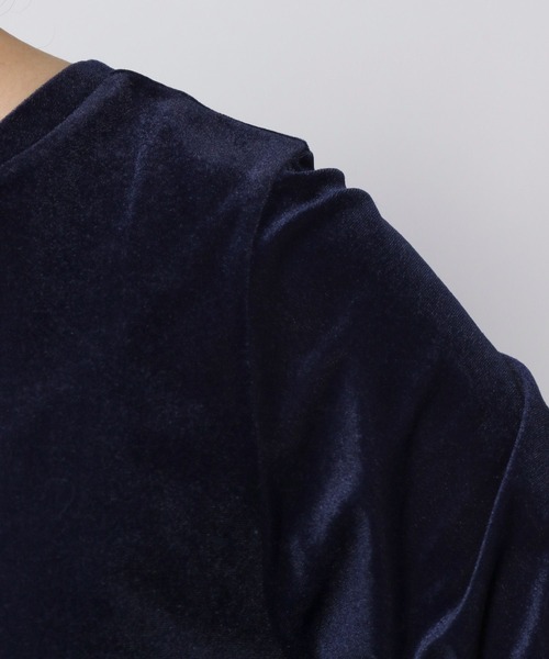 LEPSIM（レプシィム）の「2WAYシアーベロアプルオーバー　102008（Tシャツ/カットソー・レディース・ライトグリーン/ネイビー/アイボリー・FREE）」の10枚目の写真