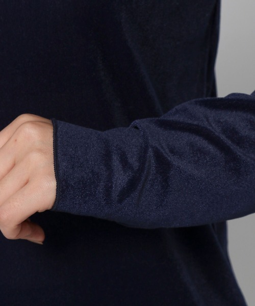 LEPSIM（レプシィム）の「2WAYシアーベロアプルオーバー　102008（Tシャツ/カットソー・レディース・ライトグリーン/ネイビー/アイボリー・FREE）」の21枚目の写真