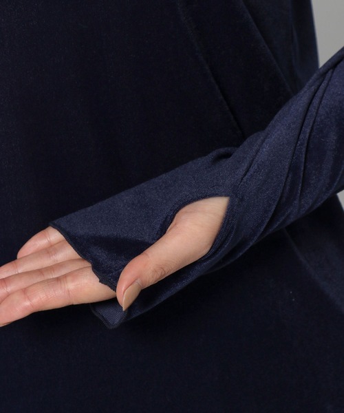 LEPSIM（レプシィム）の「2WAYシアーベロアプルオーバー　102008（Tシャツ/カットソー・レディース・ライトグリーン/ネイビー/アイボリー・FREE）」の17枚目の写真