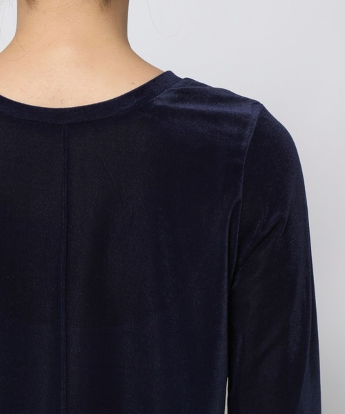 LEPSIM（レプシィム）の「2WAYシアーベロアプルオーバー　102008（Tシャツ/カットソー・レディース・ライトグリーン/ネイビー/アイボリー・FREE）」の5枚目の写真