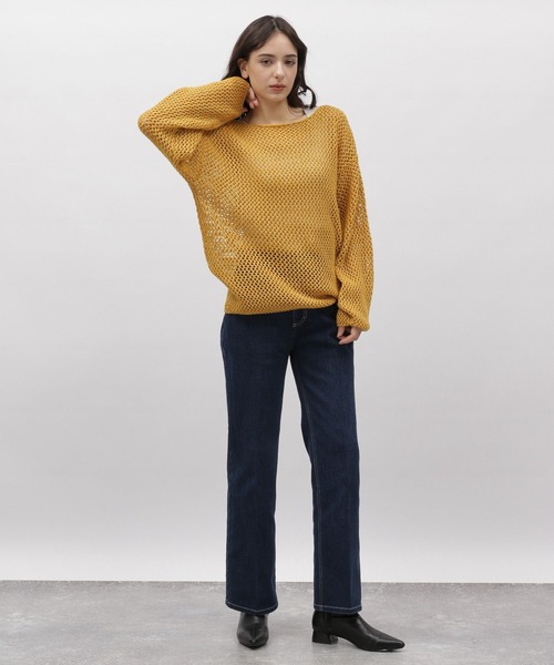 LAKOLE(ラコレ)の「5ゲージラメメッシュプルオーバー / 103597(ニット/セーター・レディース・オレンジ/グレー/ライトブルー・SMALL/MEDIUM)」の15枚目の写真