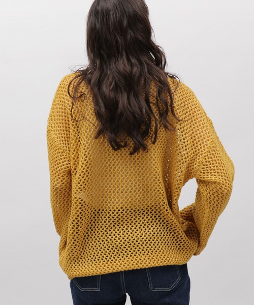 LAKOLE(ラコレ)の「5ゲージラメメッシュプルオーバー / 103597(ニット/セーター・レディース・オレンジ/グレー/ライトブルー・SMALL/MEDIUM)」の16枚目の写真