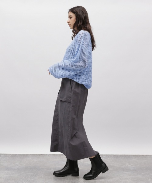 LAKOLE(ラコレ)の「5ゲージラメメッシュプルオーバー / 103597(ニット/セーター・レディース・オレンジ/グレー/ライトブルー・SMALL/MEDIUM)」の12枚目の写真