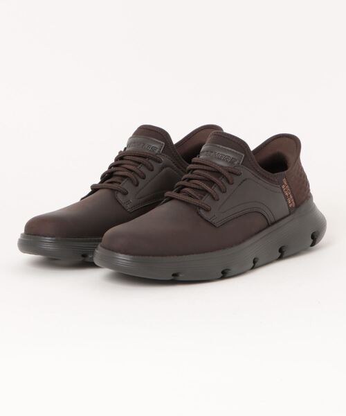 SKECHERS(スケッチャーズ)の「《SKECHERS》GARZA - GERVIN(スリッポン・メンズ・ダークブラウン/ブラック/ブラウン・25.0cm/25.5cm/26.0cm/26.5cm/27.0cm/27.5cm/28.0cm)」の1枚目の写真