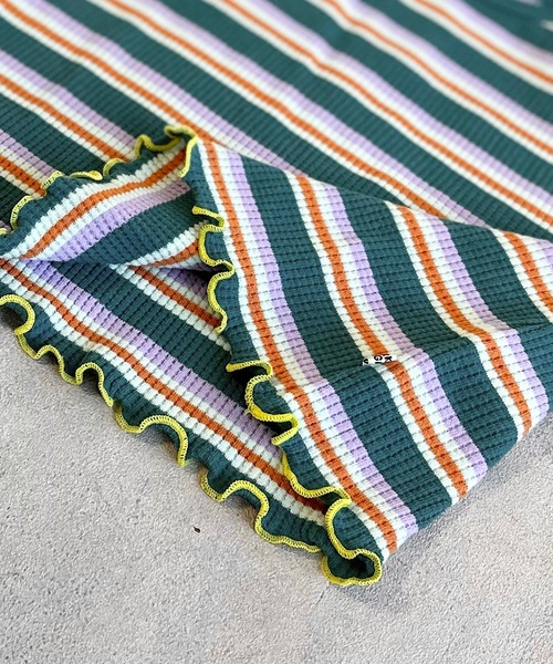 HOGAN RANCH WEAR（ホーガンランチウエア）の「先染ボーダーワッフルタンクトップ（80～150cm）（タンクトップ・キッズ・グリーン/ピンク/ライトブルー・80/90/100/110/120/130/140/150）」の10枚目の写真