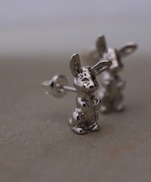 《WEB限定/スターリングシルバー使用》うさぎピアス