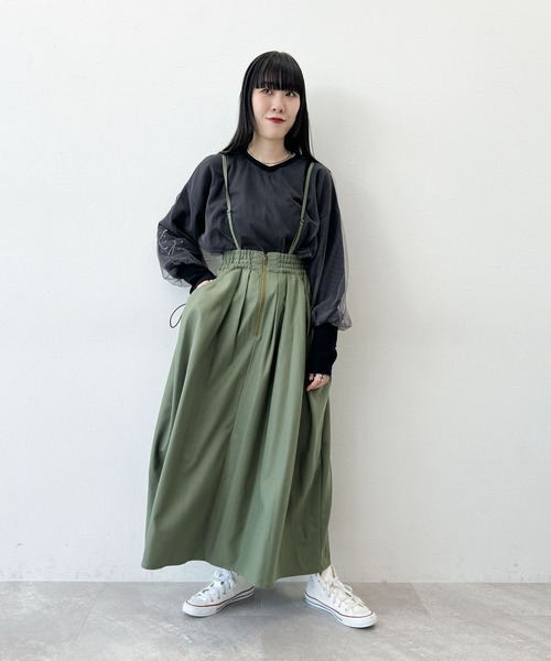 セール】[MODE NORM CORE]2WAYチュールペイントプルオーバー