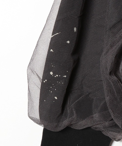 niko and...（ニコアンド）の「[MODE NORM CORE]2WAYチュールペイントプルオーバー（スウェット・レディース・グレー/ブラック/オフホワイト・MEDIUM/LARGE）」の15枚目の写真