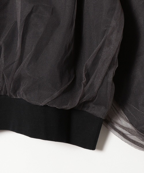 niko and...（ニコアンド）の「[MODE NORM CORE]2WAYチュールペイントプルオーバー（スウェット・レディース・グレー/ブラック/オフホワイト・MEDIUM/LARGE）」の12枚目の写真